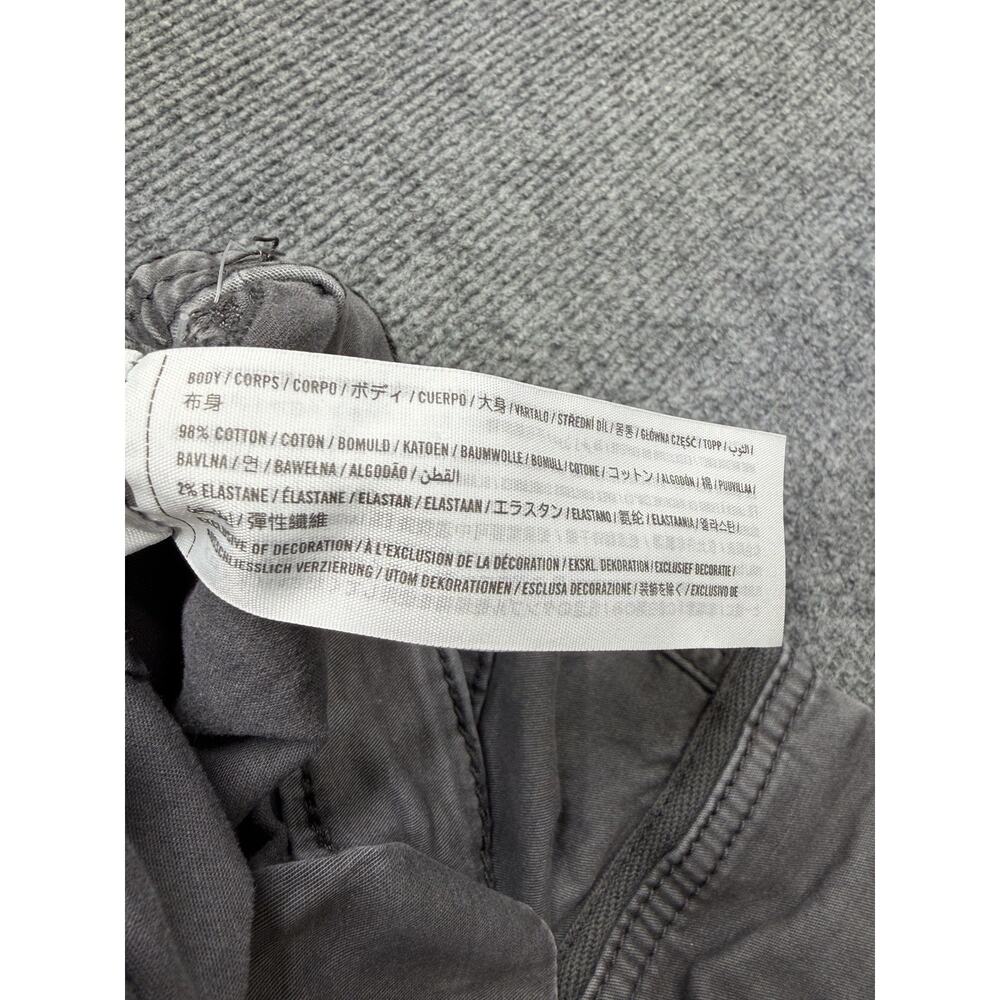 Hollister Low Rise Baggy Cargo Pants Women’s Size 000R Gray Grunge Distressed - Picture 4 of 11